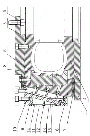 Radial tire segmented mold capable of evenly vulcanizing tire crown