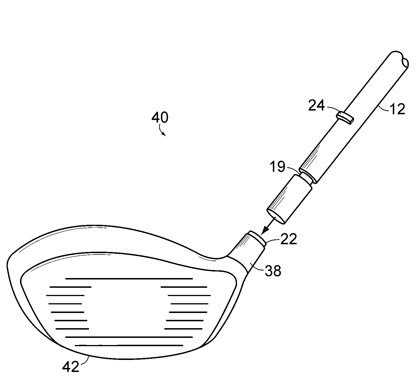 Quick release connection system for golf clubs