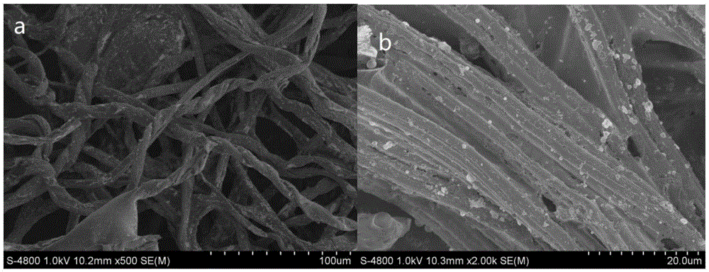 Method for efficiently preparing cotton based mesoporous activated carbon fiber
