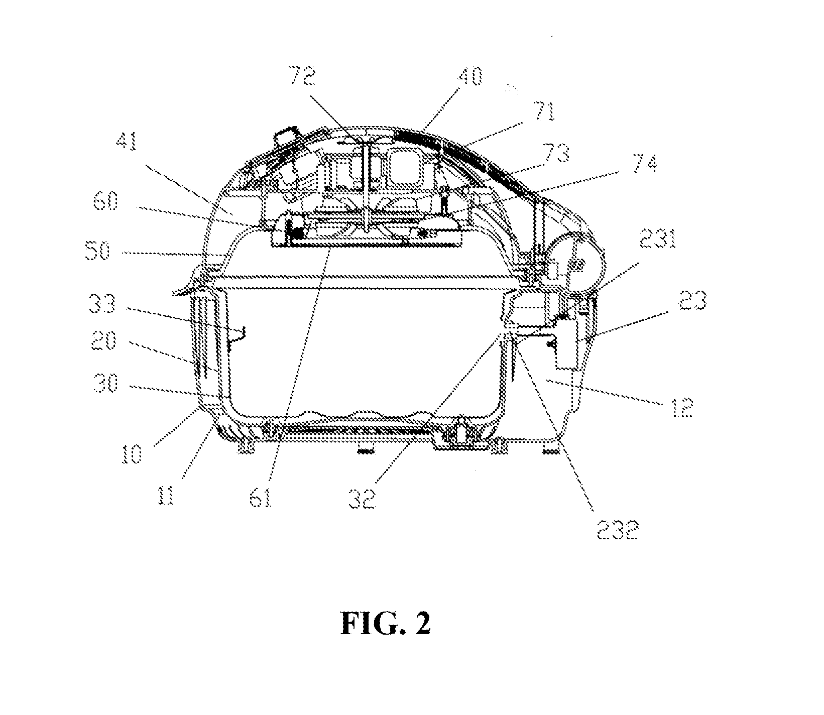Cooking pot having rotating and rolling basket