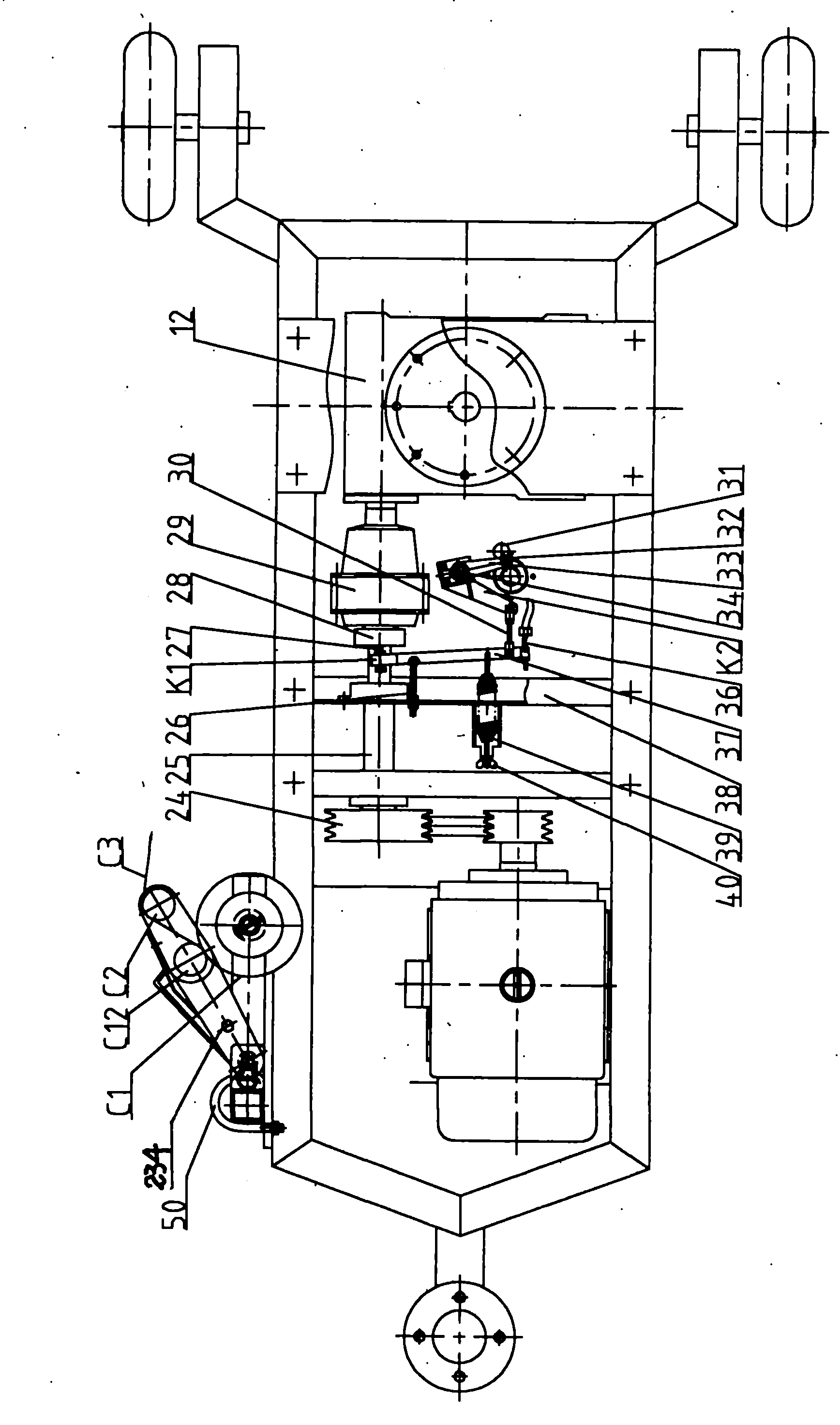 Square and round bale dual-purpose type twining film wrapping machine