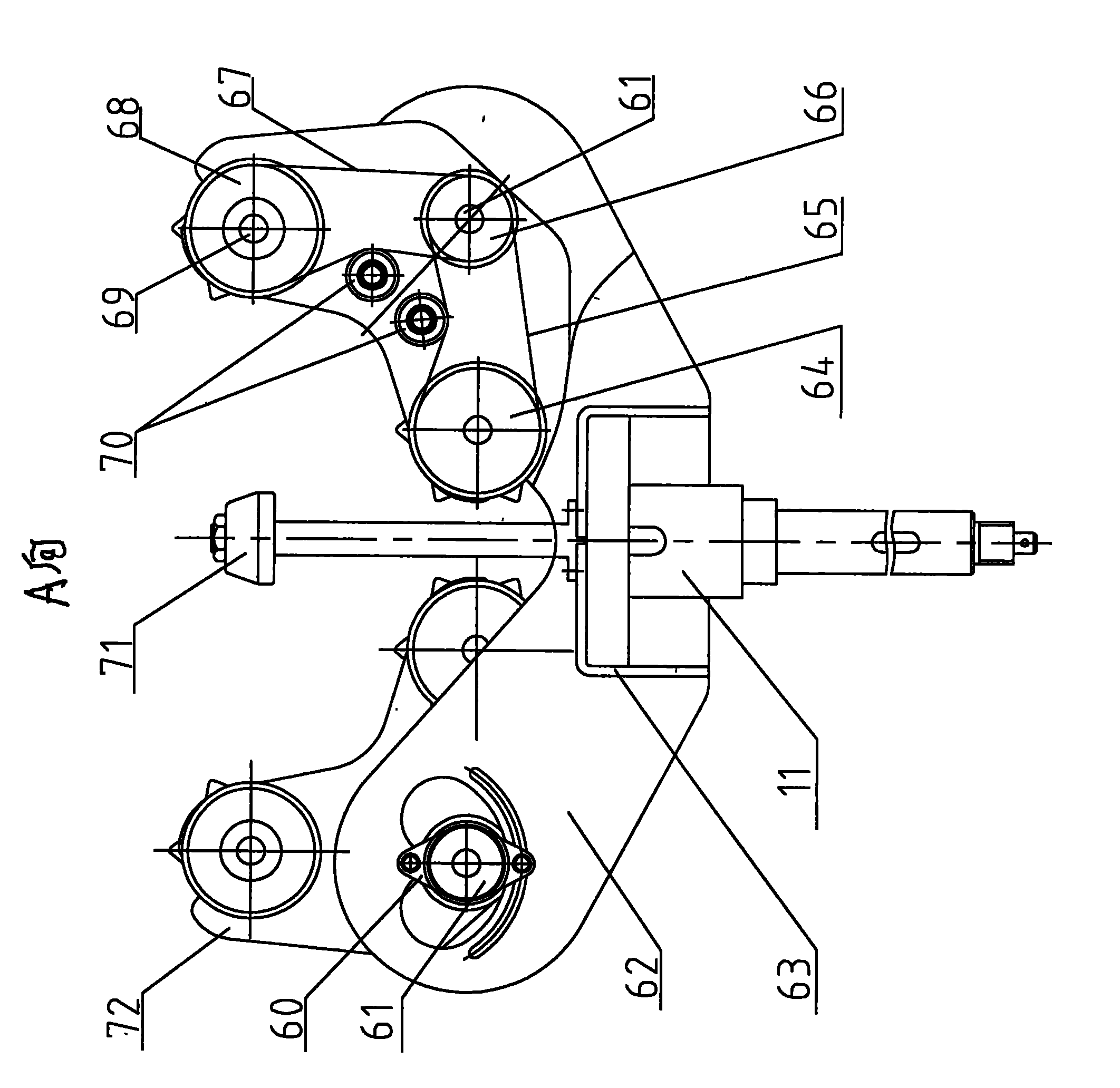 Square and round bale dual-purpose type twining film wrapping machine