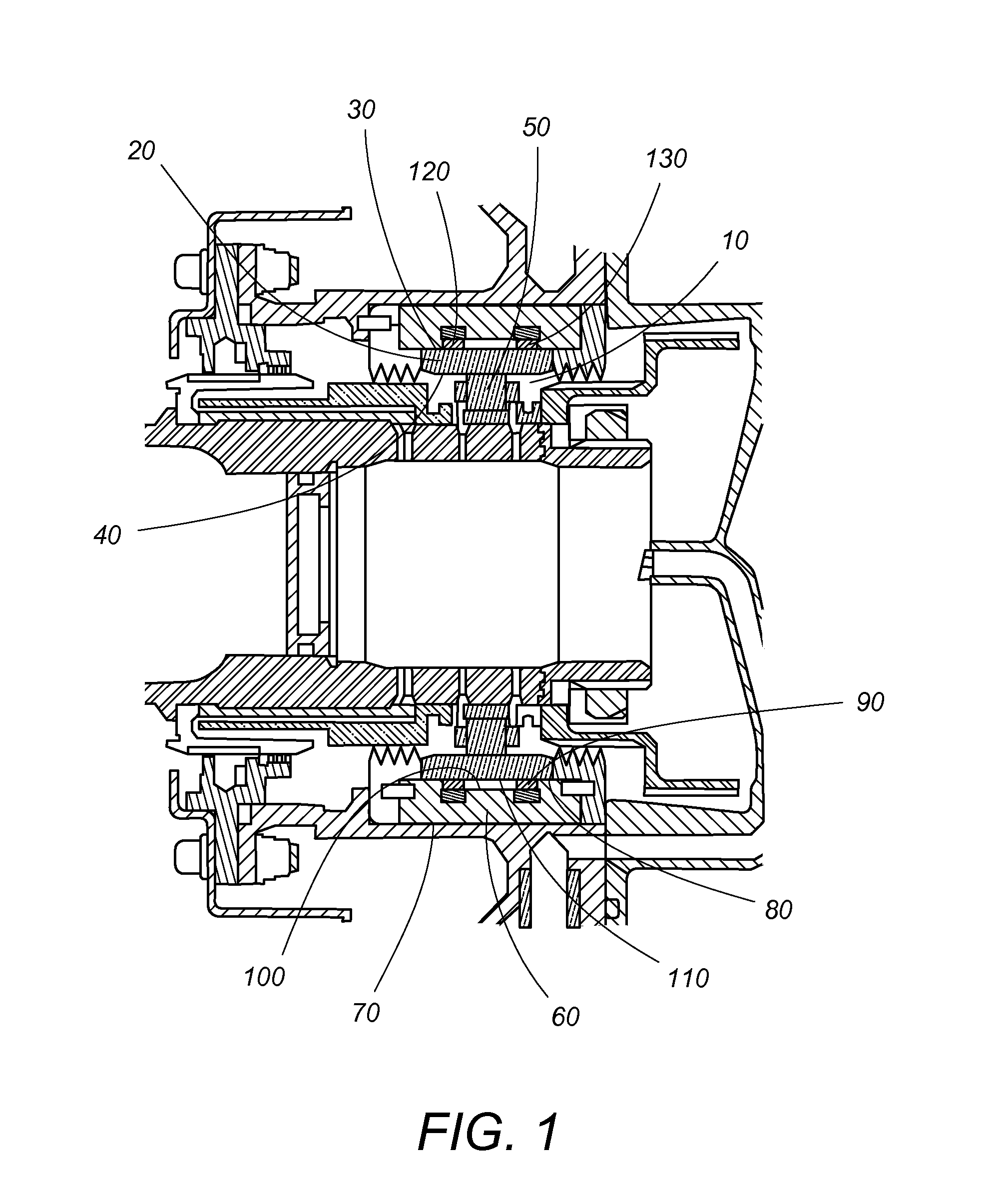Magnetic squeeze film damper system for a gas turbine engine