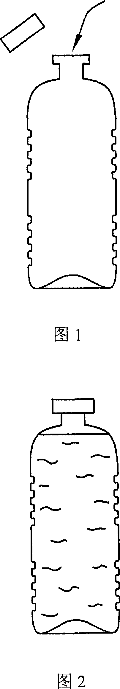 Method for hot-filling a thin-walled container