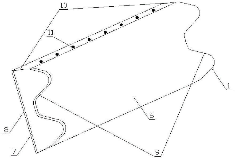 An anti-collision buffer energy-absorbing device for the side of a truck