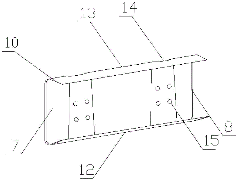 An anti-collision buffer energy-absorbing device for the side of a truck