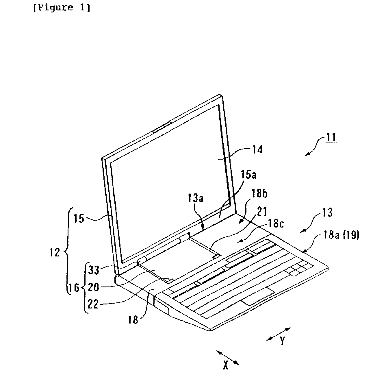 Personal computer device having constant tilt display with adjustable height