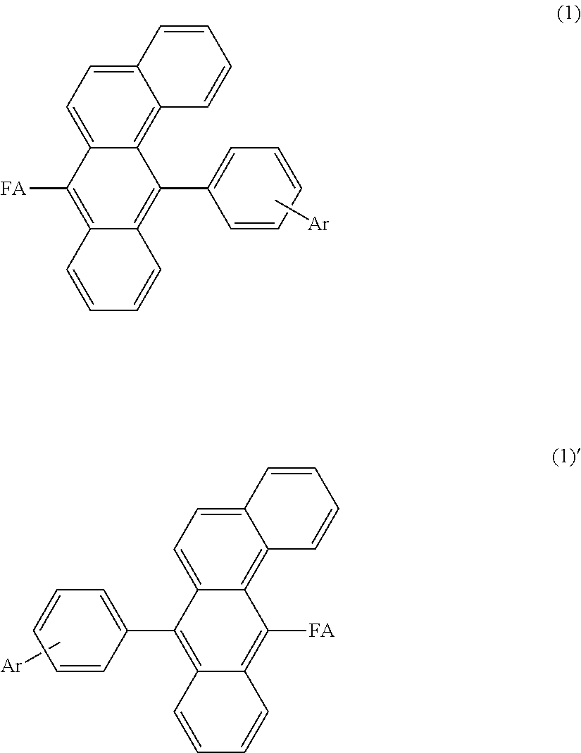 Benzanthracene compound and organic electroluminescence device using the same