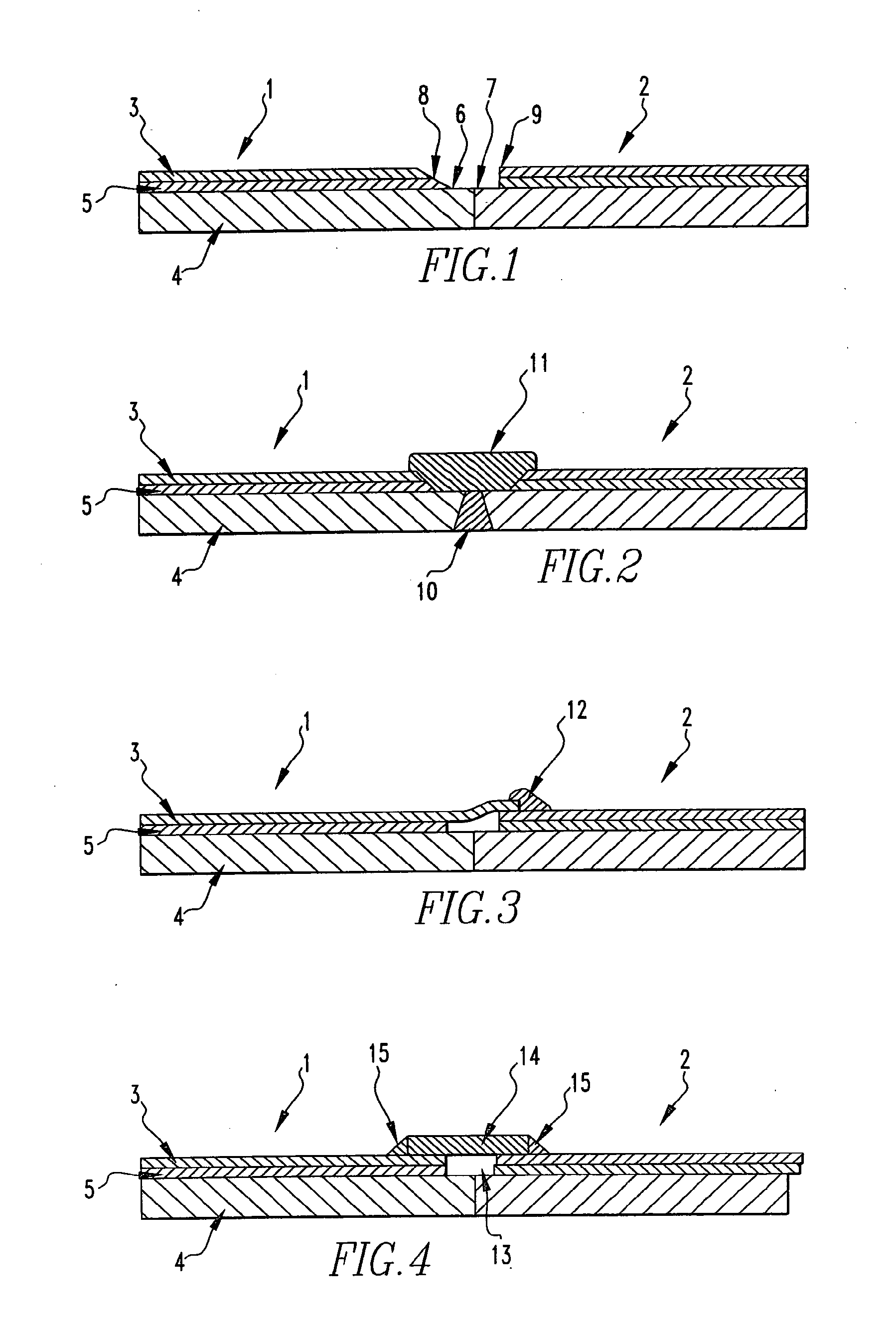 Methods of joining protective metal-clad structures having low attendant energy consumption