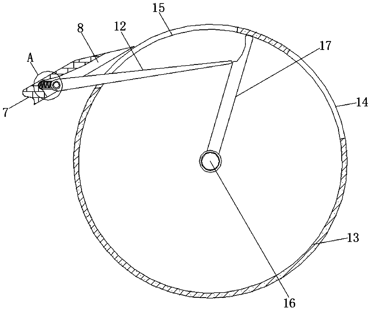 An automatic filling and destroying device for gynecology and obstetrics operating table pads