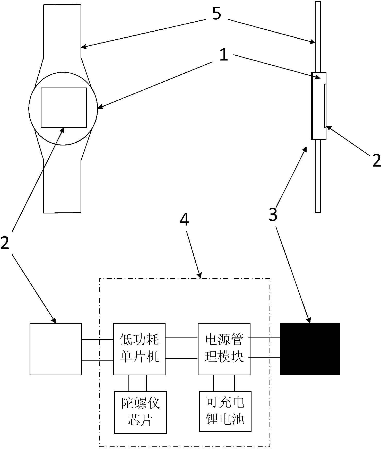 Electronic watch for timing running