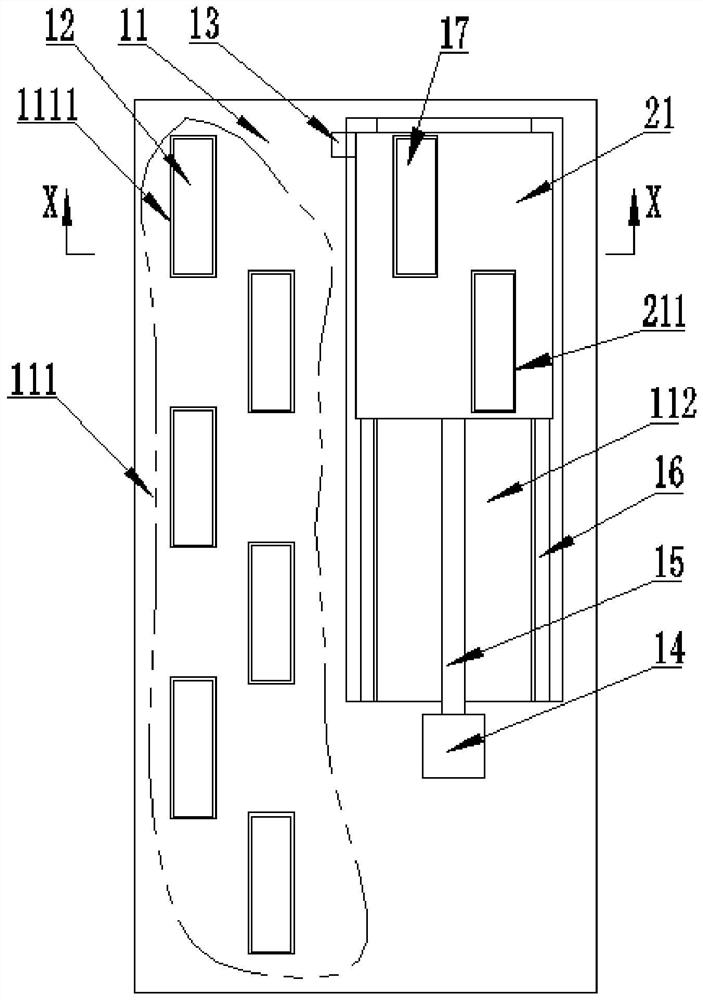 Double-color printing nozzle permutation and combination structure and printing method