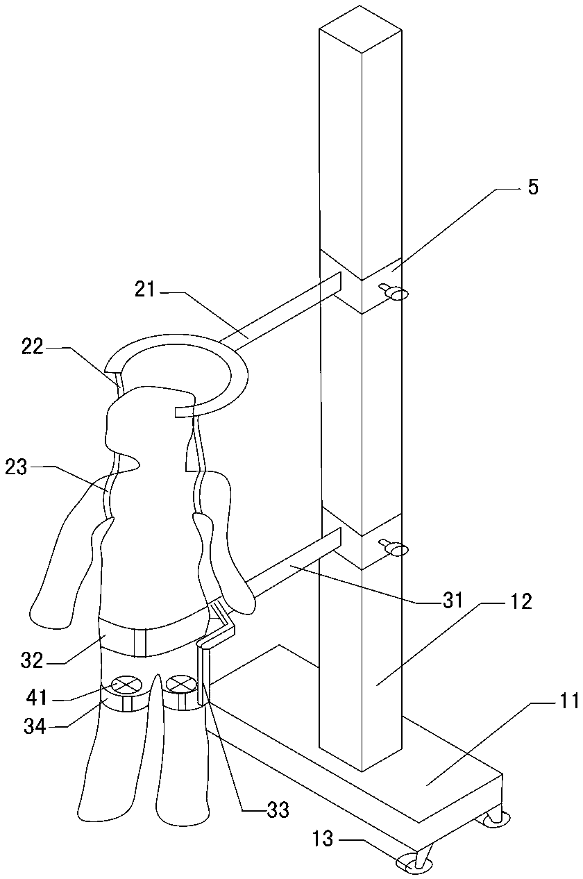 Household suspension walking trainer for children with cerebral palsy