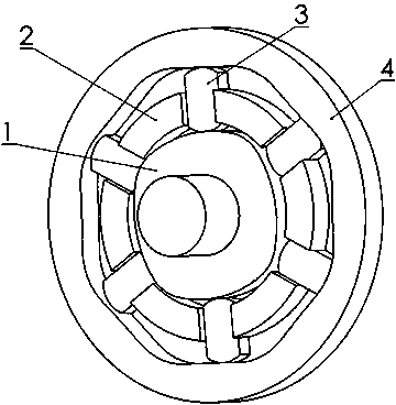 Polyhedral movable tooth transmission device