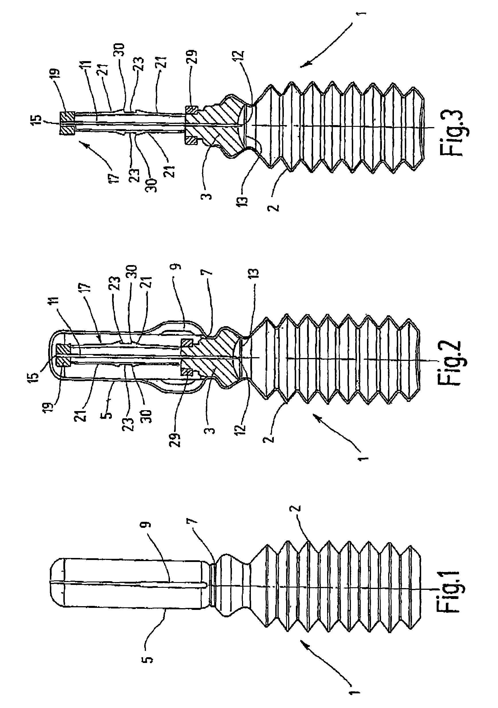 Device for distributing substances
