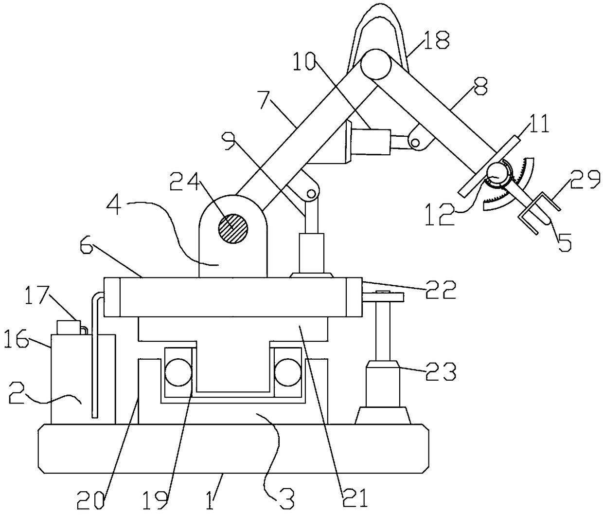 Structural nondestructive hydraulic dismantling robot