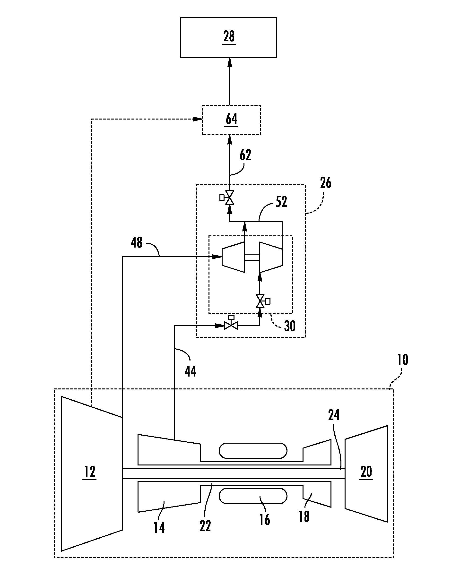 Turbine integrated bleed system and method for a gas turbine engine