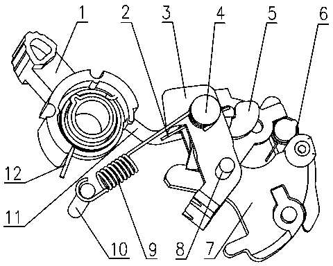 Operating mechanism of minitype breaker