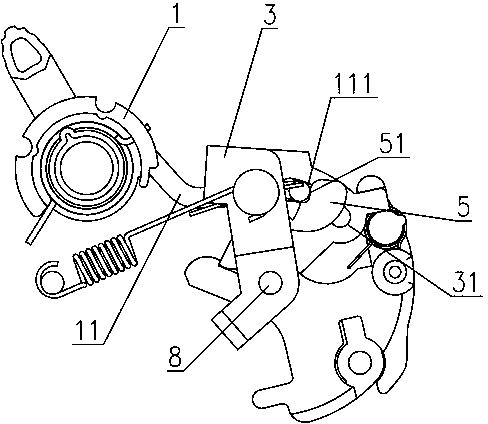 Operating mechanism of minitype breaker