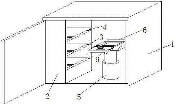 Gear placing box with gears convenient to store and take