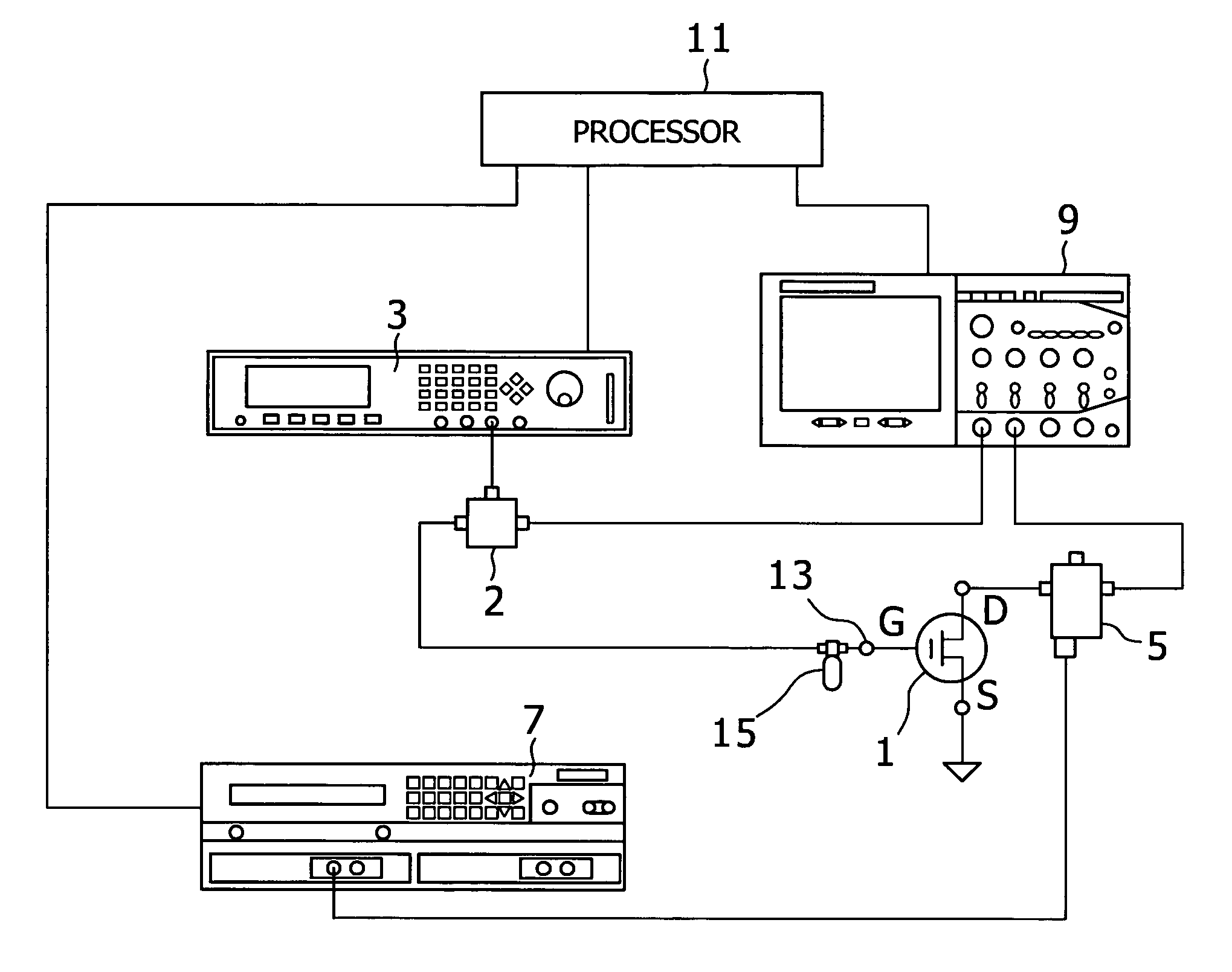System for measuring FET characteristics