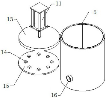 Injection molding device for plastic basket processing