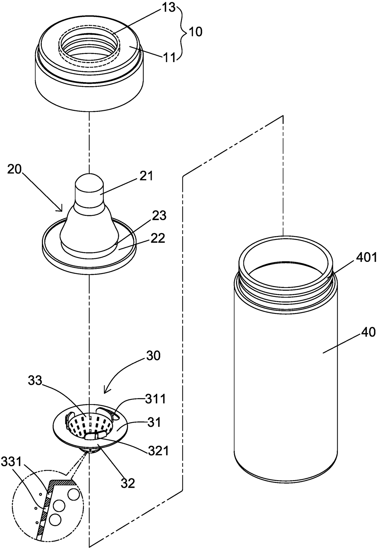 Anti-inflation nipple structure