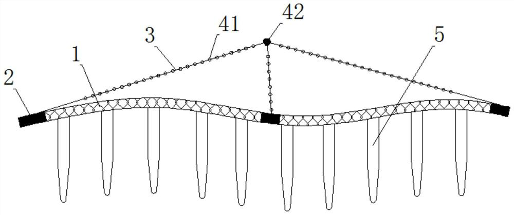 A snorkeling sandwich type surface floating object salvage stack net