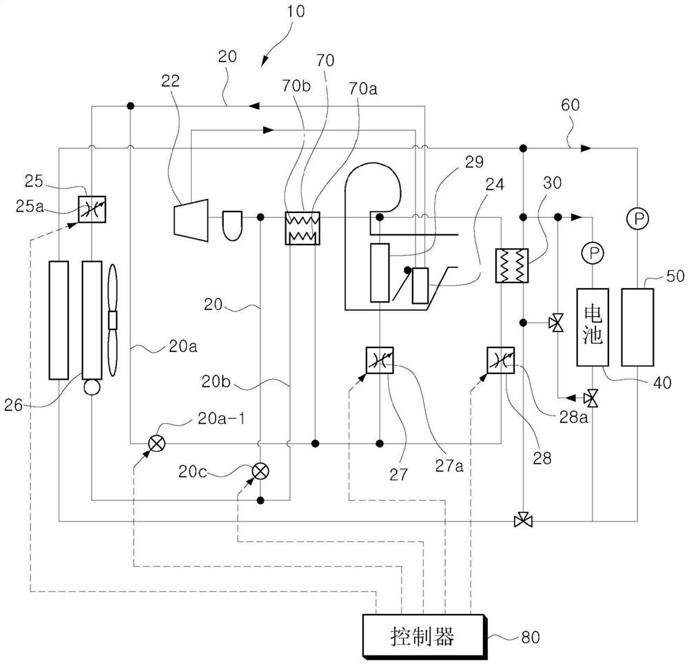 Heat management system for vehicle