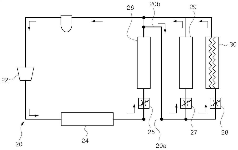 Heat management system for vehicle