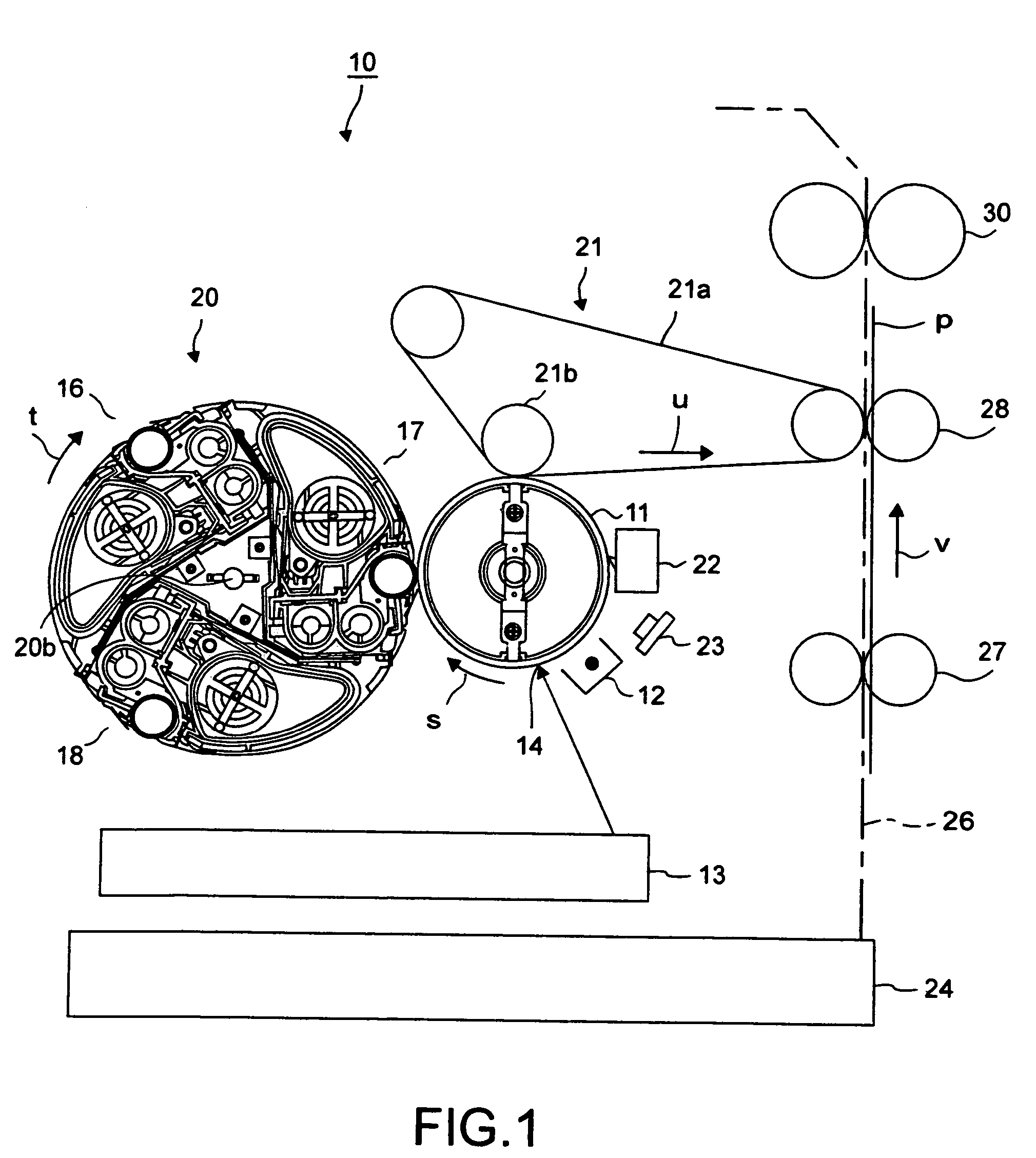 Image forming apparatus and developing gap adjusting method in image forming apparatus