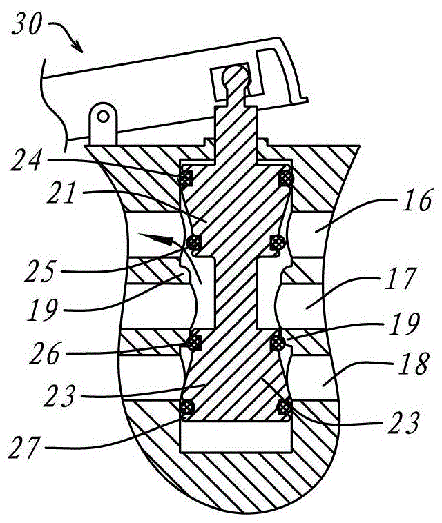 lever switch valve