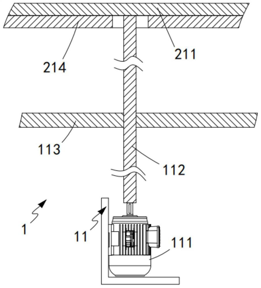 An automatic bag sticking machine