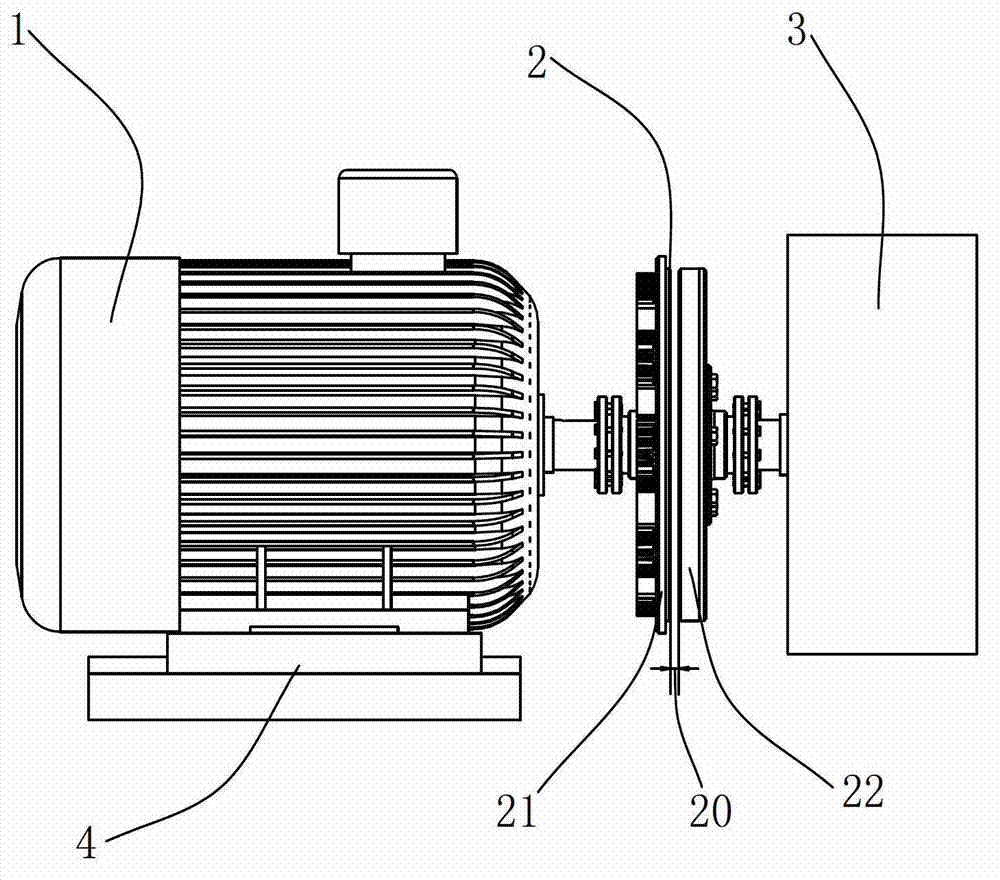 Transmission system with permanent magnet speed regulation clutch