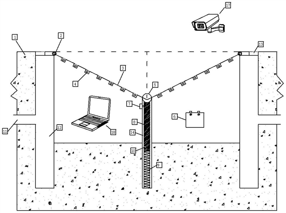 Comprehensive deceleration early warning system for sunken road