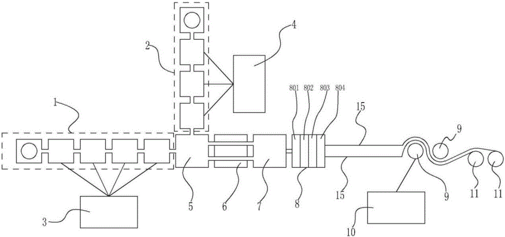 Production method for overlapping and cladding twin-core plastic optical fibers