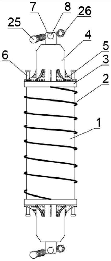 A limit shock absorber structure