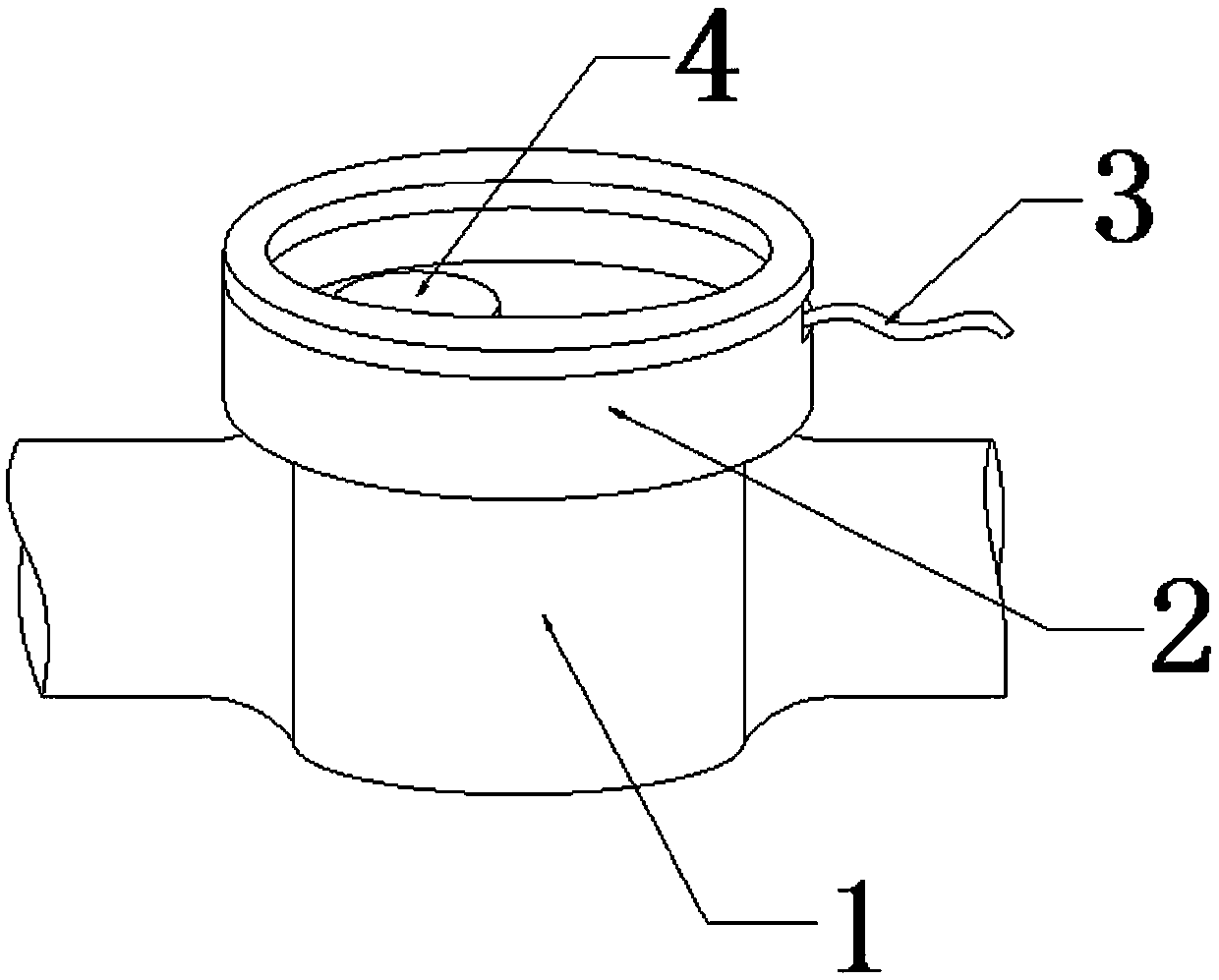 Direct-reading water meter for remotely and automatically recording meter