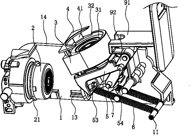 Clamping mechanism of beverage preparation device