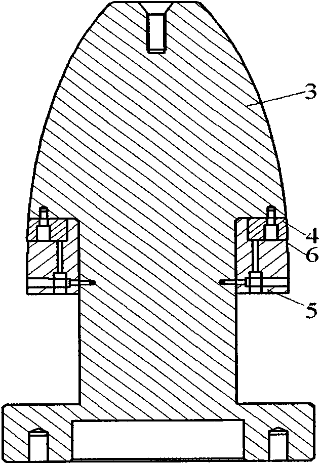 A core mold for spinning parts with transverse internal ribs and a method of moving back and demoulding