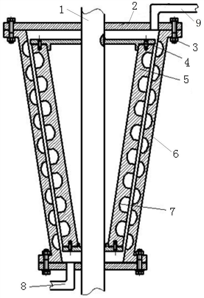 A desalination device for hydrodynamic cavitation seawater or brackish water