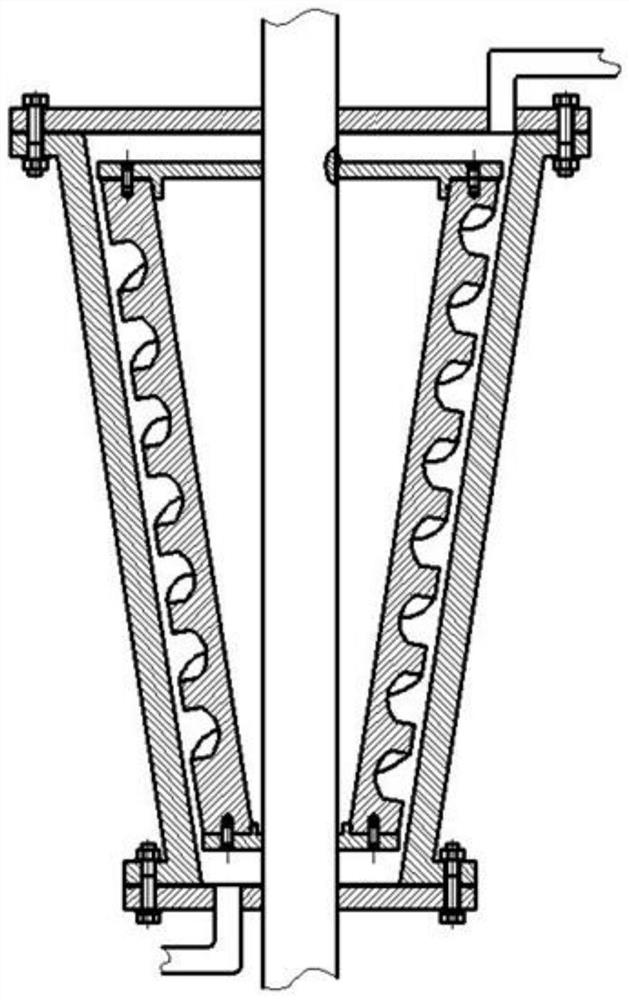 A desalination device for hydrodynamic cavitation seawater or brackish water