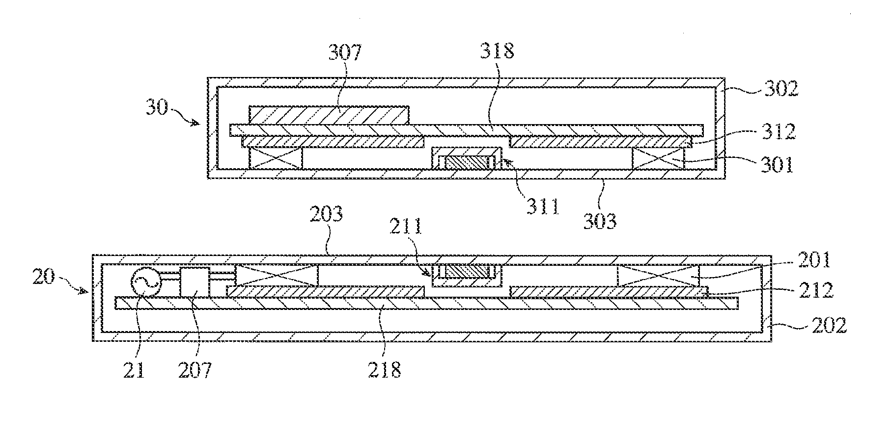 Magnetic circuit, power-supplying device and power-receiving device for non-contact charging apparatus, and non-contact charging apparatus