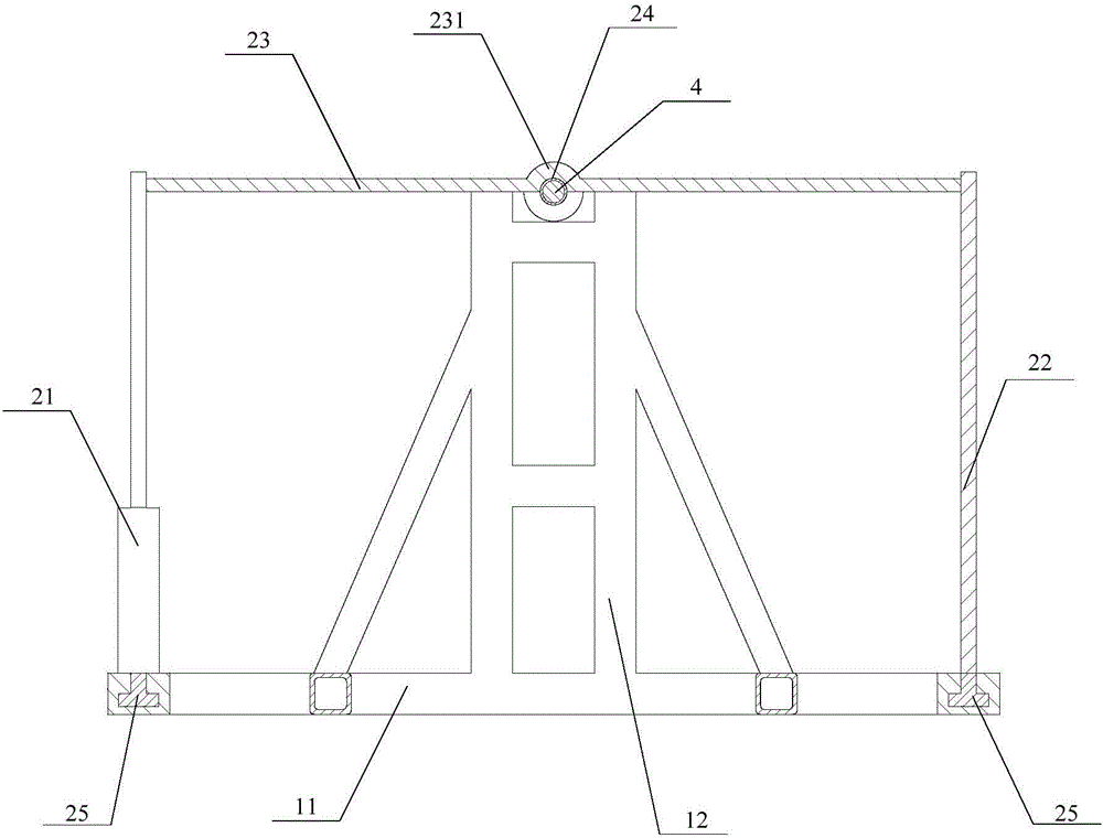 Tension machine tail vehicle test device