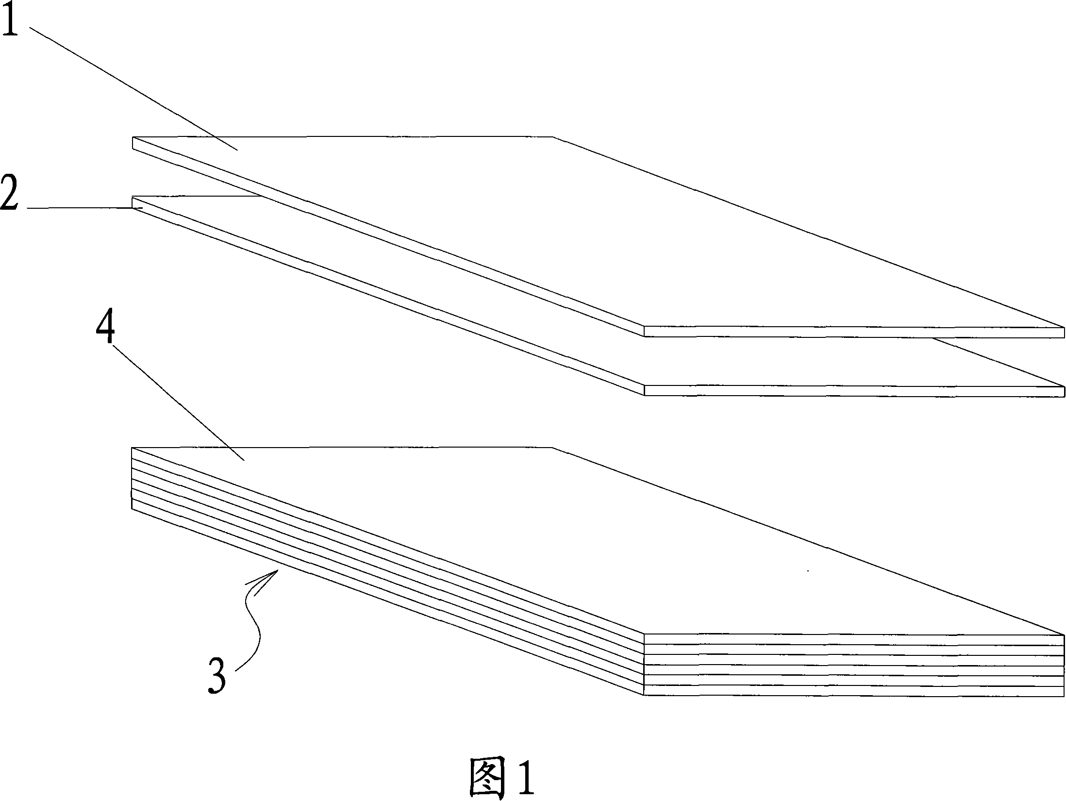 Multi-layer wood composite flooring and manufacturing method therefor
