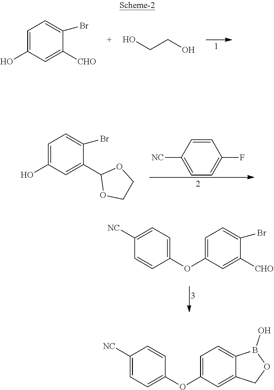 Process for the preparation of crisaborole and its intermediates
