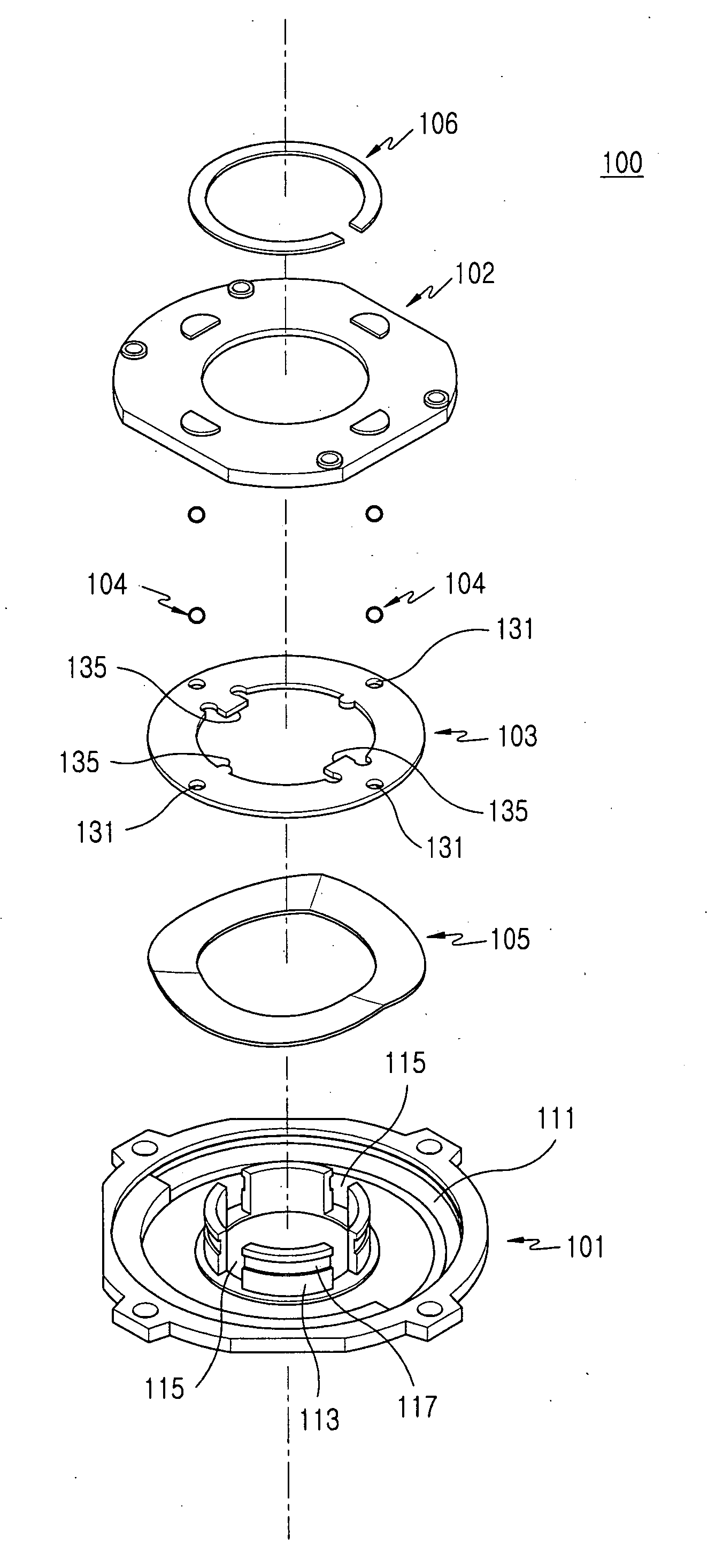 Swing hinge device for portable terminal and portable terminal having the same