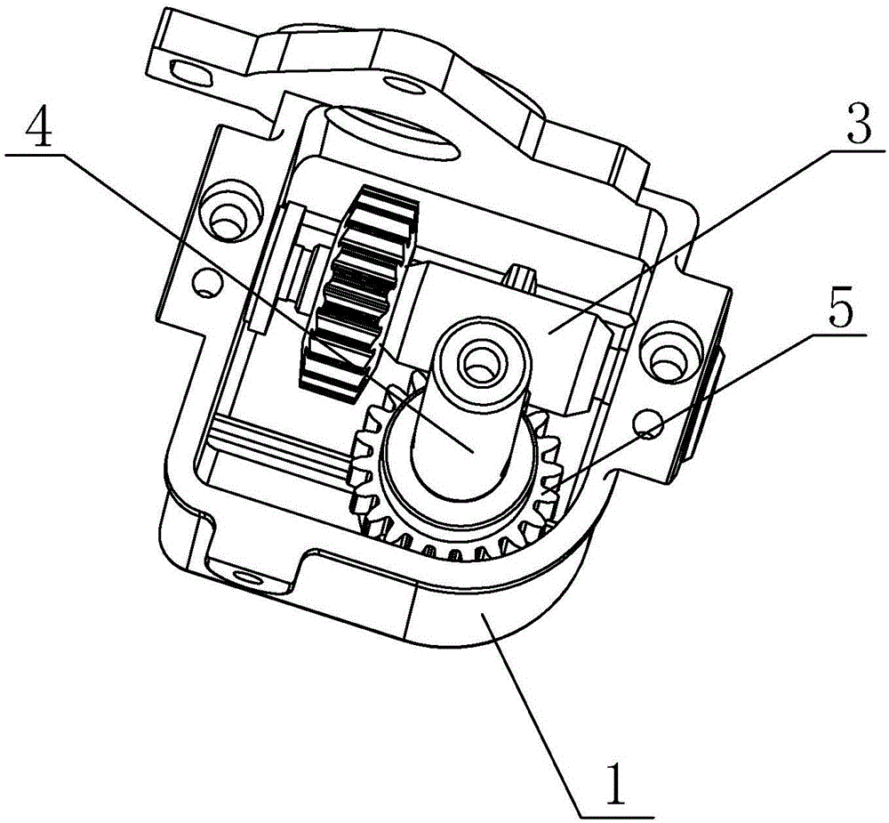 Gear box of fan