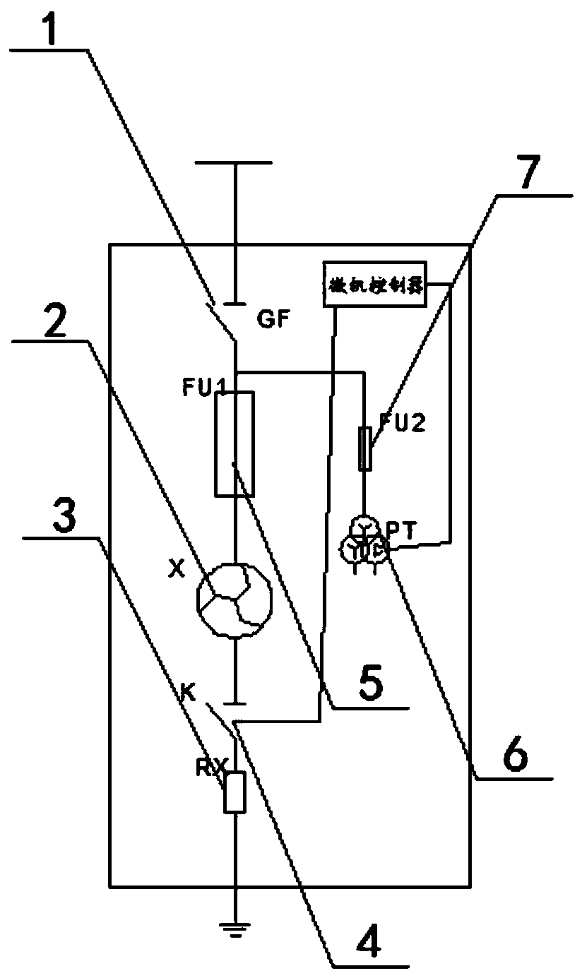 Grounding current amplification system and method by single-phase grounding