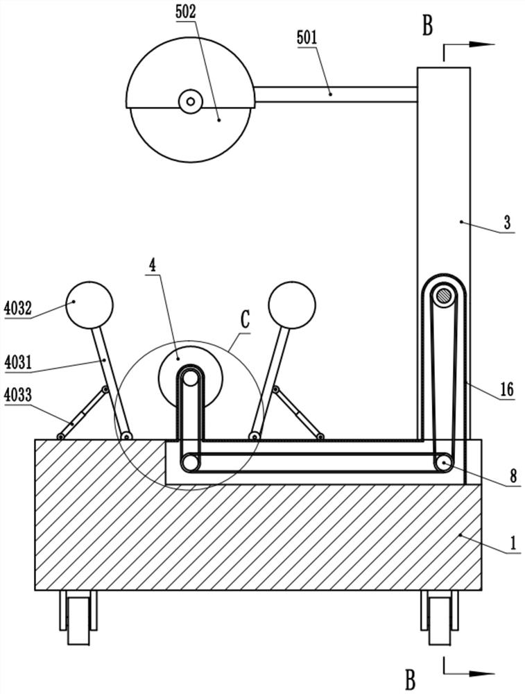 Electric power pipe cutting device for electric power construction